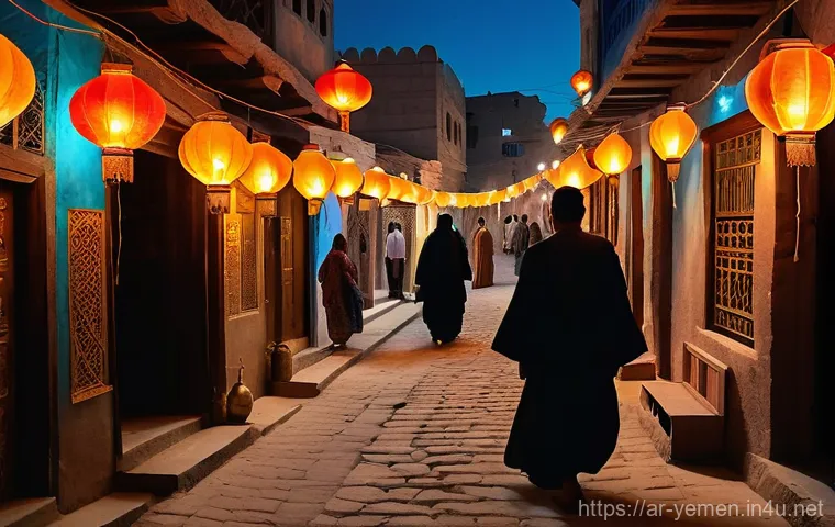 예멘 종교와 라마단 문화 - **A heartwarming scene of a Yemeni family enjoying Iftar together during Ramadan.** The image should...