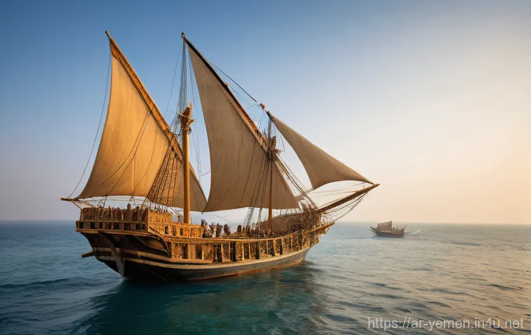 예멘 아덴 만 전략적 위치 - Image Prompt 1: Ancient Trade Route**